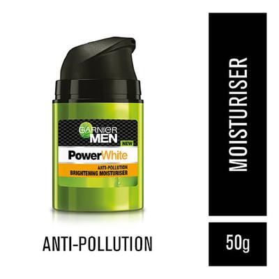 Garnier Men PowerWhite Anti-Pollution Brightening Moisturiser 50 gm - Face Moisturizers