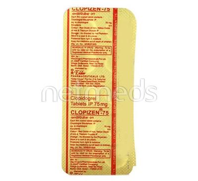 Clopizen 75mg Tablet 10'S - Blood Clot-Ant