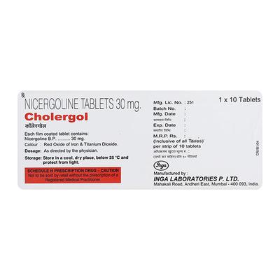 Cholergol 30Mg Tablet 10's - Alzheimer-Neu