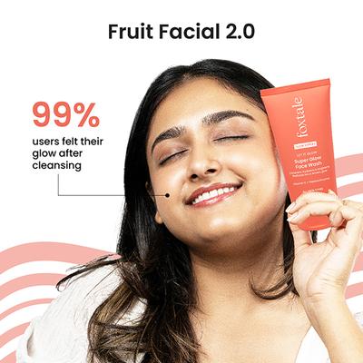 Foxtale Super Glow Face Wash, Reduces Tan, Boosts Glow 150 ml - Face Wash & Cleansers
