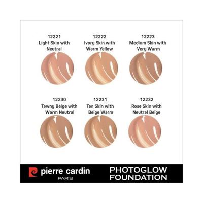 Pierre Cardin Paris Photoglow Foundation SPF 15 301 Light Skin with Neutral 30ml - Foundation