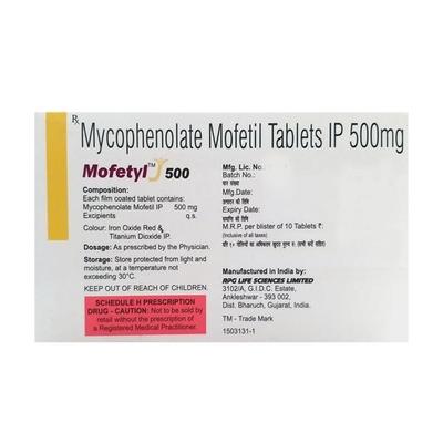 Mofetyl 500mg Tablet 10'S - Auto Immune Disease-Imm