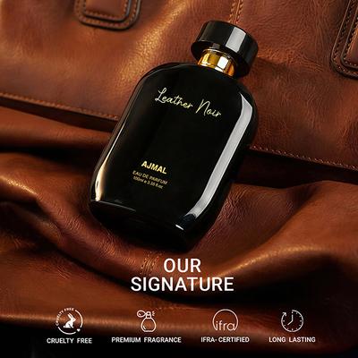 Ajmal Artisan - Leather Noir Long-Lasting Fragrance, Handpicked Luxury Perfume, Gift For Men 100 ml - Men Perfumes (Edt/Edp)