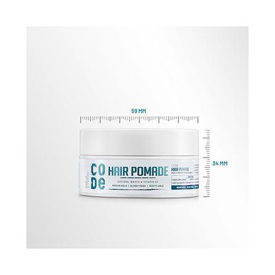 Wild Stone Code Hair Pomade for Men M Long Lasting Flexible Holdglossy Finish with Volume 40 gm - Hair Gels & Waxes