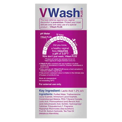 VWash Plus Expert Intimate Hygiene liquid wash 100 ml - Intimate Care