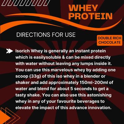 Zenius Whey Protein Powder - Double Rich Chocolate Flavour 1 kg - Whey Proteins