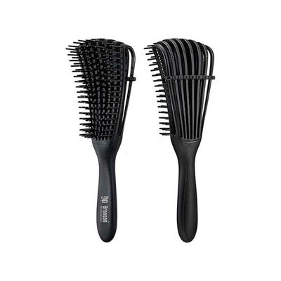 Bronson Professional Wet And Dry Hair Detangler Hair Brush With Spacing Clip - Black 12's - Hair Brushes