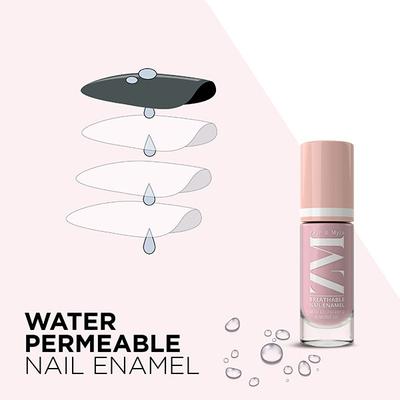 Zayn & Myza Breathable Nail Enamel With Raspberry & Almond Oil, Mauve Cheesecake 6 ml - Nail Polish
