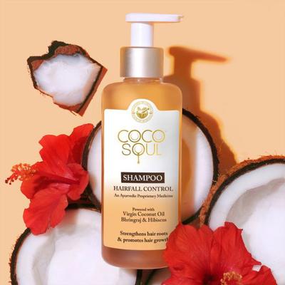Coco Soul Hair Fall Control Shampoo with 100 % Cold Pressed Virgin Coconut Oil 200 ml - Shampoos