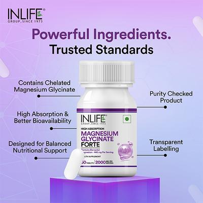 INLIFE Magnesium Glycinate Forte Tablets 60's - Multi-Vitamins