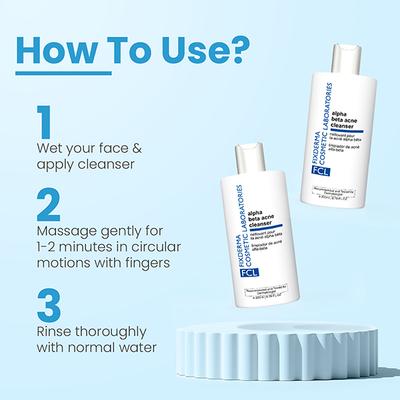 Fixderma Cosmetic Laboratories (FCL) Alpha Beta Acne Face Cleanser 200 ml - Face Wash & Cleansers