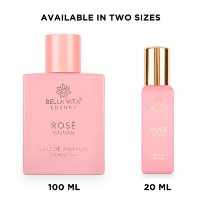 Bella Vita Organic Rose Woman Eau De Parfum for Women 100 ml - Women Perfumes (Edt/Edp)