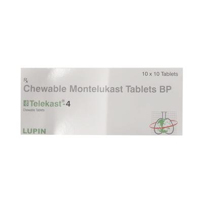 TELEKAST 4 Chewable Tablet 10's - Allergies-Ant
