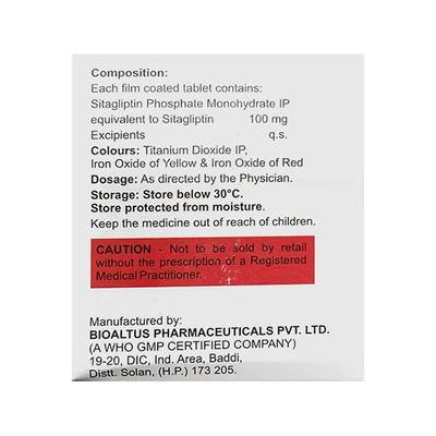 SITAVAS 100 Tablet 15's - Diabetes-Ant