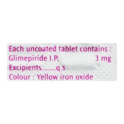 Amaryl 3mg Tablet 30'S - Diabetes-Ant