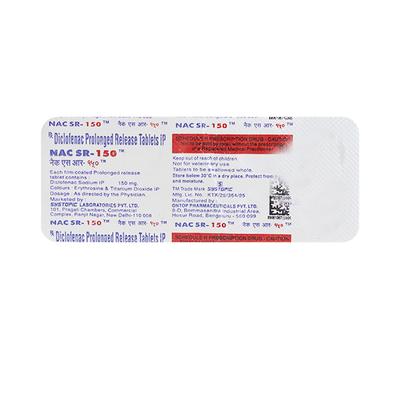 NAC SR 150mg Tablet 10'S - Pain relief-Nsa