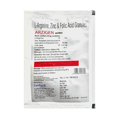 ARZIGEN Sugar Free Orange Flavour Sachet 10gm - Supplements-Sup