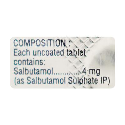 Salbetol 4mg Tablet 10'S - Asthma/COPD-Ast