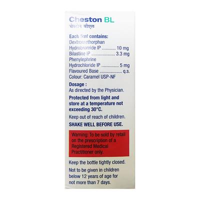 CHESTON BL Syrup 100ml - Cough And Cold-Cou