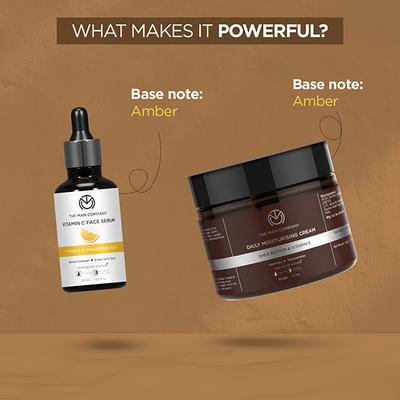 The Man Company Face in Point Vitamin C face serum, charcoal face wash, charcoal face scrub and moisturising cream (50gm + 30ml + 100ml + 100gm) 1's - Facial Kits