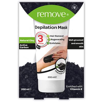 Remove Depilation Mask Natural Clay & Active Carbon 200 ml - Masks & Peels