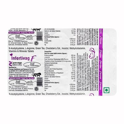 INFERTIVAG F Tablet 10's - Supplements-Vam