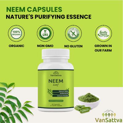 Vansattva Neem Capsule 60's - Speciality Medicines