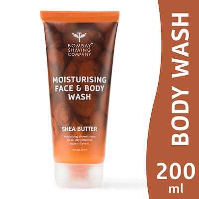 Bombay Shaving Company Shea Butter Moisturising Face & Body Wash 200 ml - Shower Gels & Body Wash