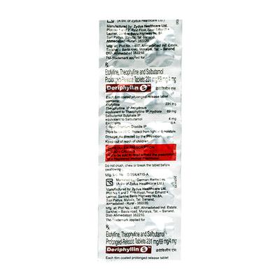 Deriphyllin S Tablet 10'S - Asthma/COPD-Ast