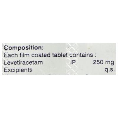 LEVERATAM 250 Tablet 10's - Epilepsy/Convulsion-Ant
