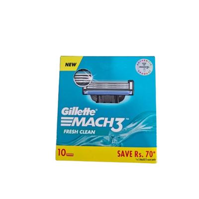 Gillette Mach3 Fresh Clean Shaving Cartridges 10's - Razors & Cartridges