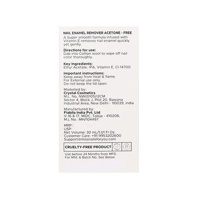Miss Nails Nail Enamel Remover 30 ml - Nail Polish Remover