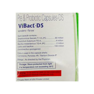 Vibact DS Capsule 10'S - Diarrhoea-Ant