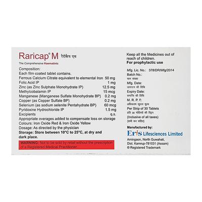 Raricap M Tablet 30'S - Supplements-Vam