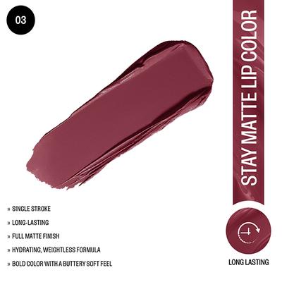 Insight Cosmetics Stay Matte Lipcolor - Stay Bold 3 gm - Liquid Lipsticks