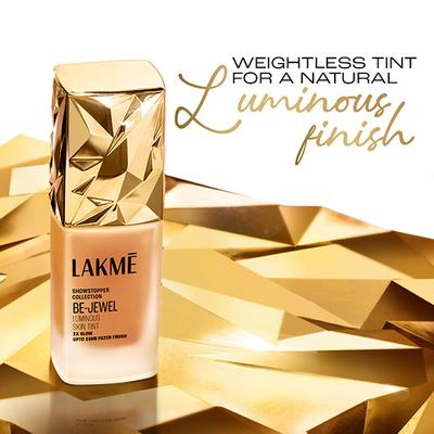 Lakme Be-Jewel Luminous Skin Tint Up To 2X Luminous Glow Cool Walnut 25 ml - Foundation