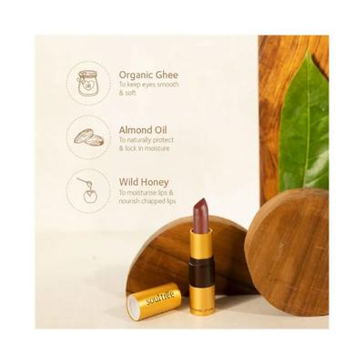 SoulTree Ayurvedic Lipcare Colour Rich Massive Mauve 605 4gm - Lipsticks