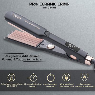 VEGA Professional Pro Ceramic Crimp Hair Crimper, (VPPMS-01) 1's - Rollers & Curlers