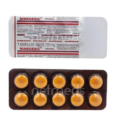 Nimegesic 100mg Tablet 10'S - Pain relief-Nsa