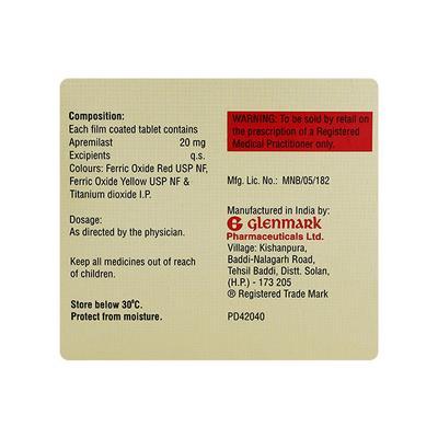 APREZO 20 Tablet 4's - Psoriasis/Seborrhea/Ichthyosis-Pso