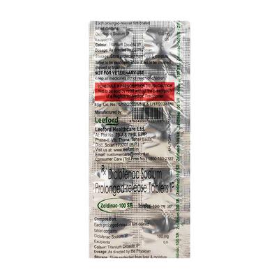 ZELDINAC SR 100 Tablet 10's - Pain relief-Nsa