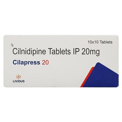 CILAPRESS 20 Tablet 10's - Hypertension-Cal
