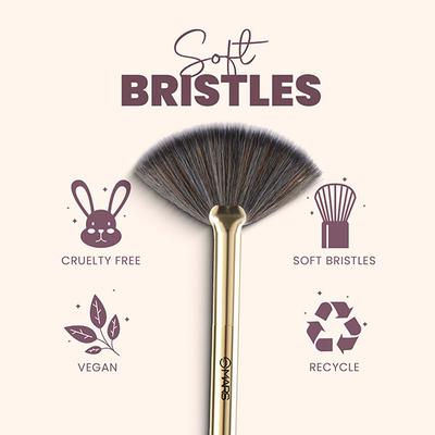 Mars Artist Arsenal Brush to Apply Makeup - Fan Brush 1's - Face Brush