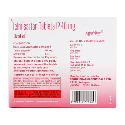 OZOTEL 40 Tablet 30's - Hypertension-Ang