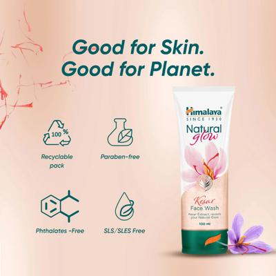 Himalaya Natural Glow Kesar Face Wash 100 ml - Face Washes