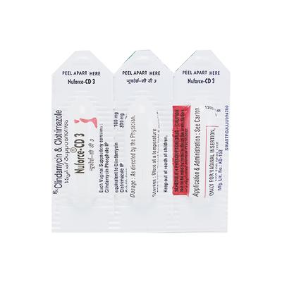 Nuforce CD 3 Suppository 3'S - Fungal Infections-Pre