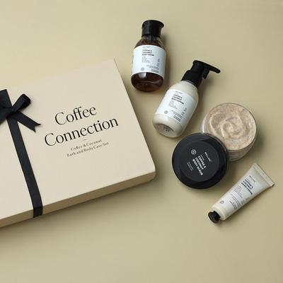 Brillare Coffee Connection Gift Box - Coffee Face Wash, Coffee Body Wash, Coffee Face Scrub, Coffee Body Scrub 900g 1's - Bath Kits & Sets