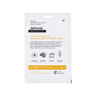 Detoxie Organic Serum Sheet Mask 20 gm - Sheet Masks