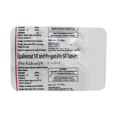 PRE Aldonil 150mg Tablet 10'S - Nootropics And Neurotrophics