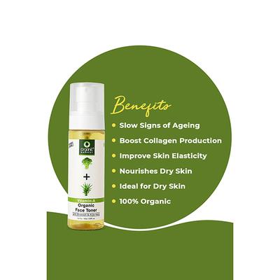 Organic Harvest Youthful Glow Face Toner Saffron & Oat Milk Enriched with Bakuchiol 100ml - Toners